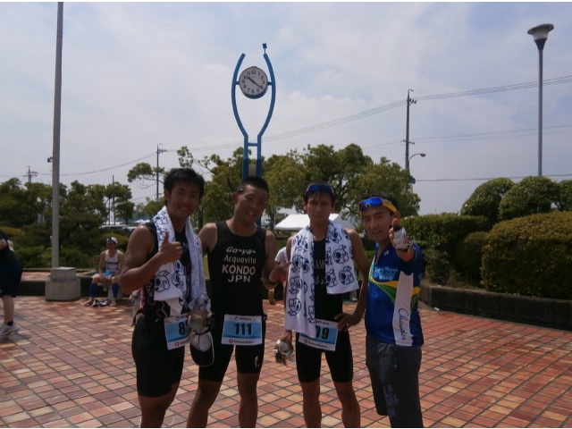 左　若手のホープK谷君

総合４位山本君
名物アスリート八田さん