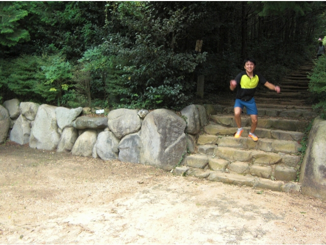 余裕の走りの田中選手