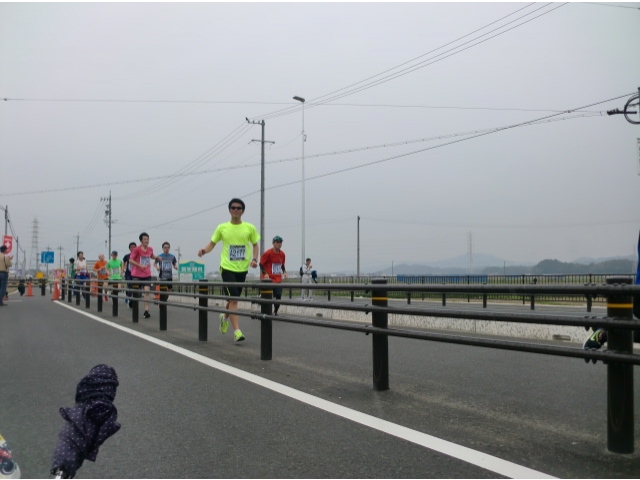 残り４kmくらい地点（嫁さん撮影）