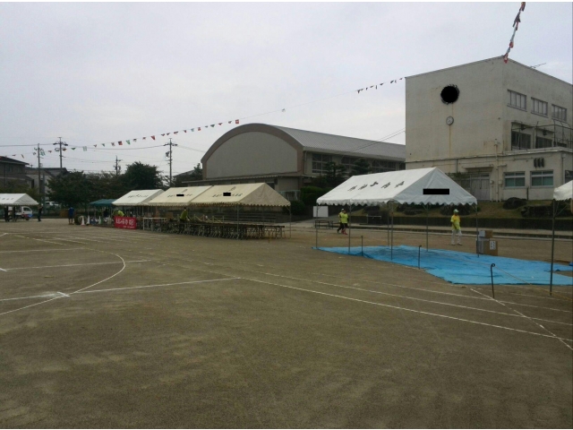 地元の小学校にて