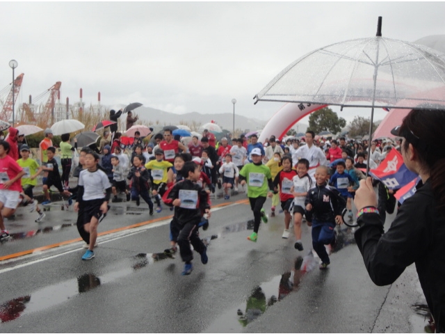 3kmジョギングの部のスタート