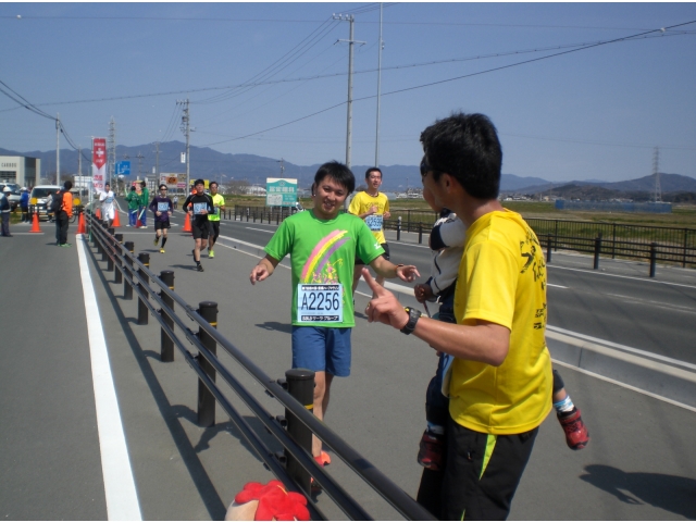 田中選手と合流