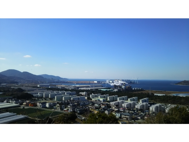 笠山の頂上からの景色