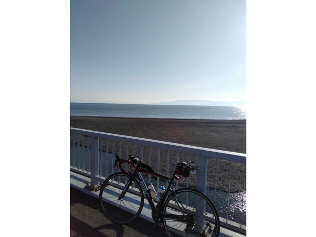 駿河湾(^^)良い天気で気分が上昇中っす！