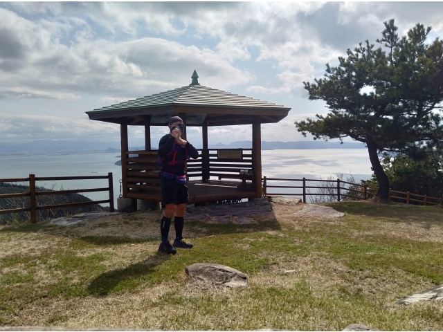 岡崎公園（壇山展望台）天候が回復してナイスなロケーションっす♪