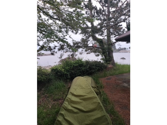 最後はキャンプ場(無料)⛺自分って貧乏だからな～🥲