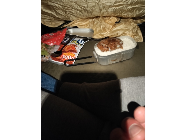 初日夕食はやはり米っス🙄