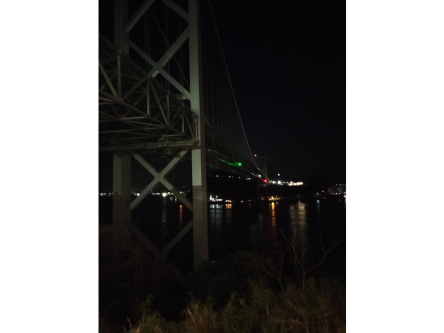 夜行バスお約束の壇ノ浦PAっす！