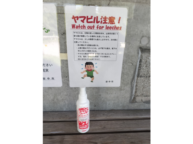 ヤマヒル対策はバッチリっす！
