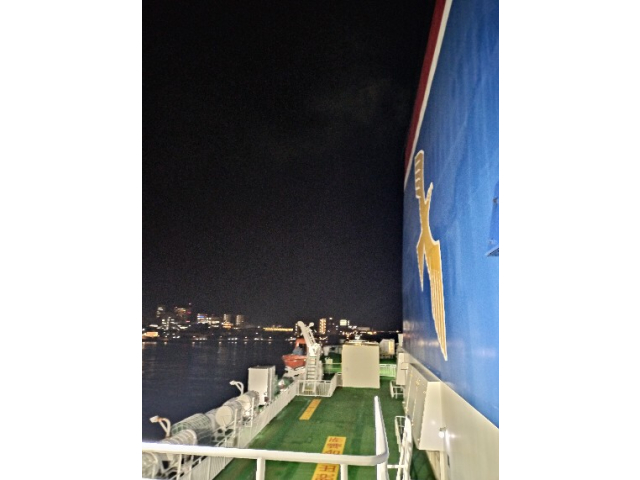 神戸港から宮崎港にレッツラゴーっす(;^_^A