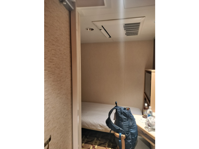 今晩の宿泊場所！今はホテルよりもフェリーの方が安いんだよね🙄