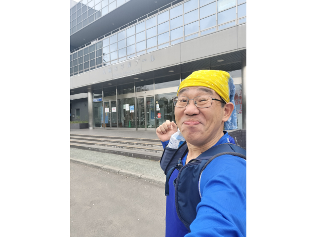 平岸プール・・・泳ぎ終了！お腹ペコペコっす😣